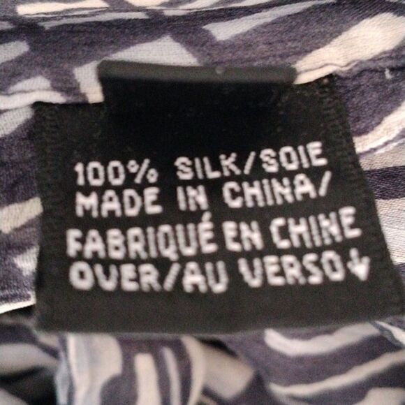 Ellen Tracy Silk Dress Blouse - Picture 8 of 11